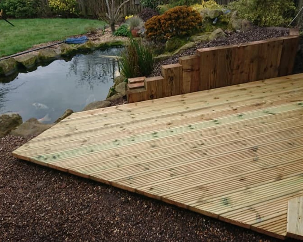 Wooden Garden Decking