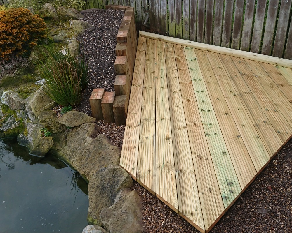 Wooden Garden Decking