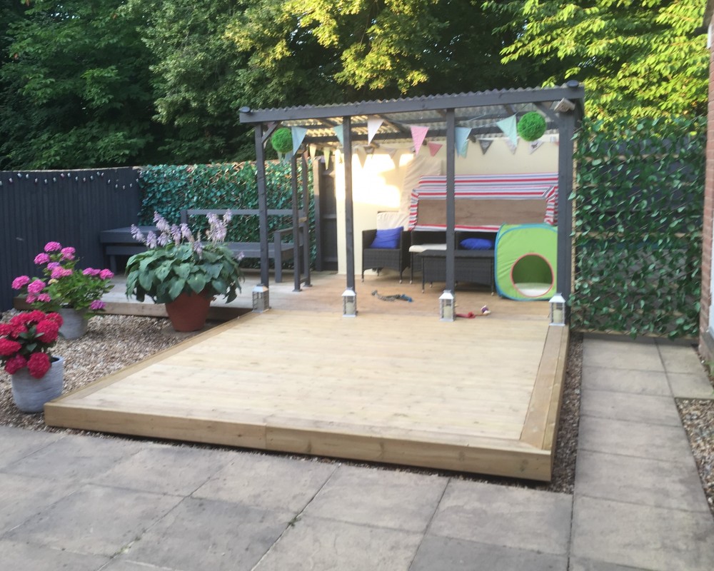 Wooden Garden Decking